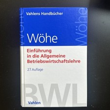 Wöhe einführung allgemeine gebraucht kaufen  Frankfurt am Main