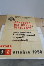 Manifesto politico poster usato  Santena
