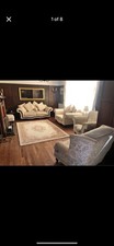 Cream suite sofas for sale  LITTLEHAMPTON