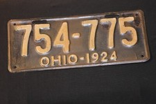 Placa de licença Ohio 1924 #754 - 775 comprar usado  Enviando para Brazil