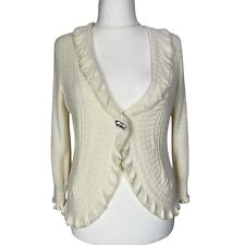 Maglia bianca cardigan usato  San Giorgio a Liri