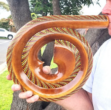 DIGERIDOO Espiral, SEGUNDOS DE FÁBRICA Ligeiras Imperfeições, Ótimo Som Garantido! comprar usado  Enviando para Brazil