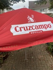Cruzcampo parasol umbrella for sale  CHATHAM