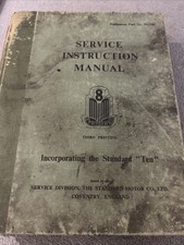 Standard service instruction for sale  THIRSK