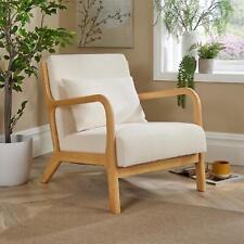 Boucle wooden armchair for sale  BLACKBURN