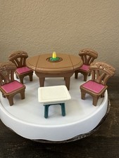 1999 Fisher Price Loving Family mesa para sala de jantar quatro cadeiras e mesa extra comprar usado  Enviando para Brazil