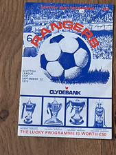 1976 rangers clydebank for sale  DUNMOW