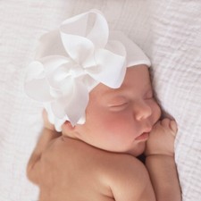 Boné gorro hospitalar bebê recém-nascido bebê meninas criança confortável algodão bowknot comprar usado  Enviando para Brazil