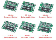 3S/4S 40A 60A Li-ion Lithium batterie chargeur Protection conseil 18650 BMS , usado comprar usado  Enviando para Brazil
