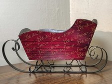 Wooden christmas sleigh for sale  Saint Clair
