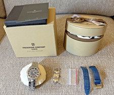 Usado, Relógio feminino Frédérique Constant com rosto marinho e diamantes FC-220MN3BD6B comprar usado  Enviando para Brazil