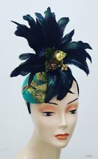 Hats fascinators. teal for sale  HOLMFIRTH