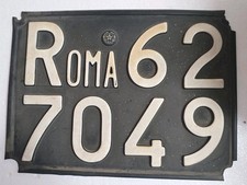 Targa roma license usato  Italia