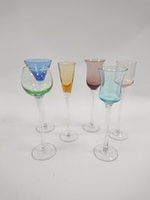 coloured stem glasses for sale  RUGBY