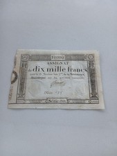 Assignat 10000 francs d'occasion  Le Mans