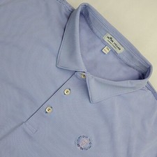 Polo de golfe Peter Millar masculino desempenho jubileu tamanho 2XL listra roxa, usado comprar usado  Enviando para Brazil