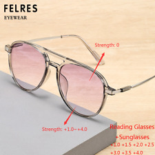 Óculos de sol TR90 bifocal colorido masculino feminino piloto leve quente  comprar usado  Enviando para Brazil