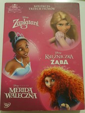 Disney Zaplątani / Księżniczka i Żaba / Merida Waleczna 3xDVD BOX Polish na sprzedaż  PL