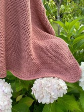 Ręcznie robiony kocyk dla niemowląt / dzieci - vintage dusty rose na sprzedaż  PL