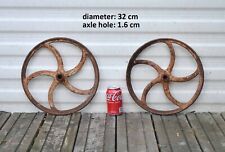 Pair iron wheels for sale  TAUNTON