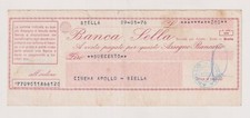 Miniassegni banca sella usato  Milano