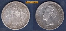 Espagne pesetas 1871 d'occasion  Lyon II