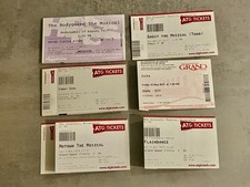 Ticket stubs musical for sale Ticket stubs musical for sale  BIRMINGHAM