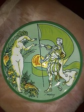 Piatto ceramica colombiadi usato  Roma