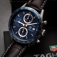 Tag Heuer automatic carrera  chronograph watch  Chrono cv2015 calibre 16 blue comprar usado Tag Heuer automatic carrera  chronograph watch  Chrono cv2015 calibre 16 blue comprar usado  Enviando para Brazil