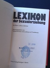 Lexikon sexualerziehung eltern gebraucht kaufen  Koblenz