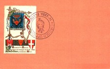 Cartolina reggimentale chiudil usato  Albenga