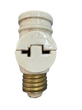 Suporte antigo de porcelana Hubbell parafuso em soquete tomada sombra encaixe 2-1/4 comprar usado  Enviando para Brazil