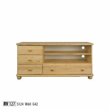 rtv kredens drewniana komoda kredensy salon komody 124cm solidne meble na sprzedaż  PL
