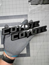 Emblemas COYOTE emblema preto Fender Angry Aggressive Racing Fender emblema comprar usado  Enviando para Brazil