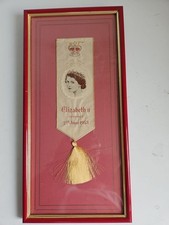 Framed silk bookmark for sale  REDRUTH