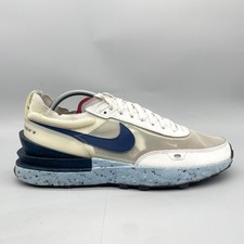 Usado, Tênis Nike Waffle One Crater Masculino Tamanho 10.5 Branco Azul Reciclado EUA DM2873-101 comprar usado  Enviando para Brazil