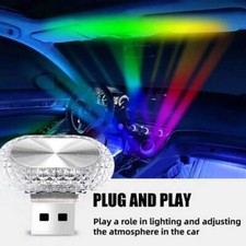 1x USB LED luz interior de carro luzes ambiente iluminação acessórios lâmpada brilhante comprar usado  Enviando para Brazil