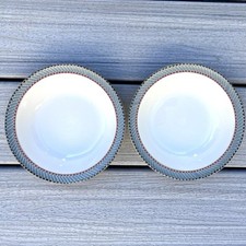 Vintage Denby Luxor 7-1/8" Tigelas de Sopa de Cereais Inglaterra Aro Colorido Conjunto de 2 comprar usado  Enviando para Brazil