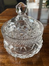 Cut glass lidded for sale  DUNMOW