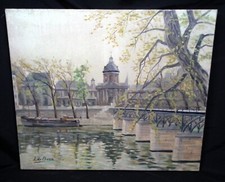 Huile toile paris d'occasion  Fougerolles-du-Plessis