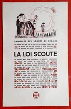 Affiche loi scoute d'occasion  Bourges