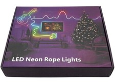 Luzes de corda de neon de LED controle de 50 pés com aplicativo/remoto flexíveis luzes de corda de LED comprar usado  Enviando para Brazil