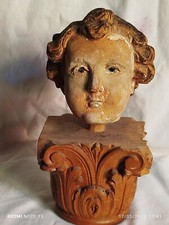 Testa putto legno usato  Napoli