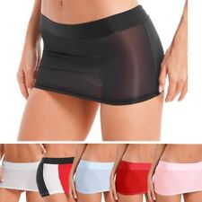 Mini-saia lingerie feminina transparente ultracurta cintura baixa transparente micro comprar usado  Enviando para Brazil