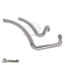 Para Yamaha Virago 535 XV535 1987-2004 tubo de escape completo ponta de silenciador cromada/preta comprar usado  Enviando para Brazil