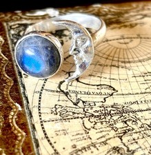 Sterling silver crescent for sale  Oakesdale