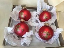 Vintage glass christmas for sale  PWLLHELI
