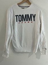MOLETOM FEMININO TOMMY Hilfiger branco gráfico gola redonda médio m comprar usado  Enviando para Brazil