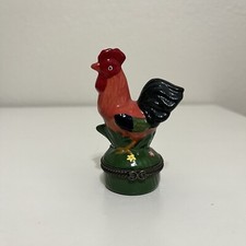 Rooster porcelain trinket for sale  Penngrove