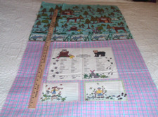 Painel de tecido vintage acampamento infantil caça ao tesouro madeira cena floresta colcha 23x42 #PB2 comprar usado  Enviando para Brazil